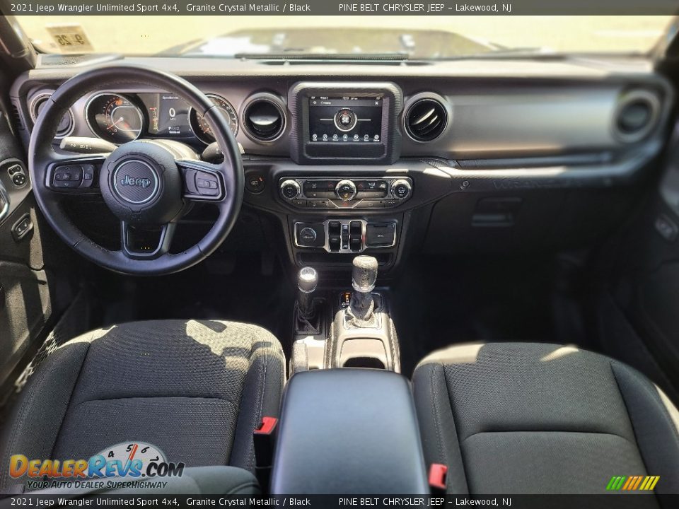 2021 Jeep Wrangler Unlimited Sport 4x4 Granite Crystal Metallic / Black Photo #15