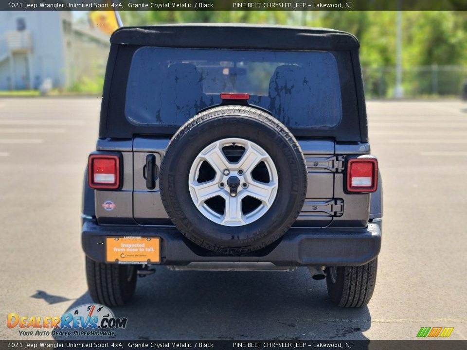 2021 Jeep Wrangler Unlimited Sport 4x4 Granite Crystal Metallic / Black Photo #19
