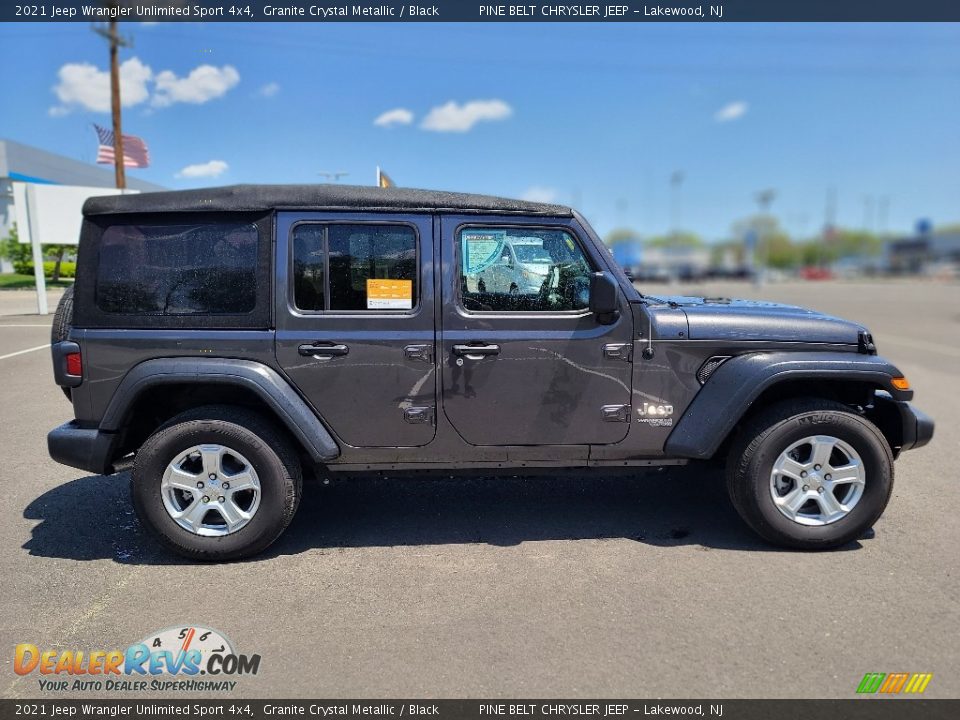 2021 Jeep Wrangler Unlimited Sport 4x4 Granite Crystal Metallic / Black Photo #21