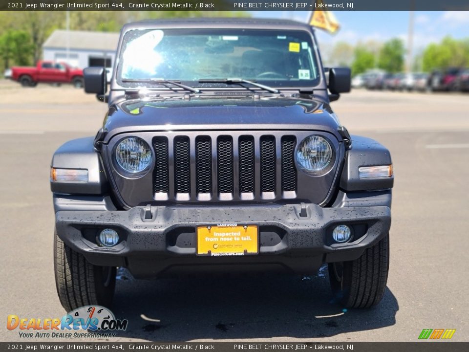 2021 Jeep Wrangler Unlimited Sport 4x4 Granite Crystal Metallic / Black Photo #23