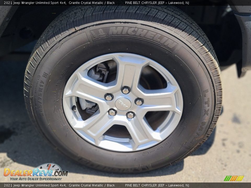 2021 Jeep Wrangler Unlimited Sport 4x4 Granite Crystal Metallic / Black Photo #24