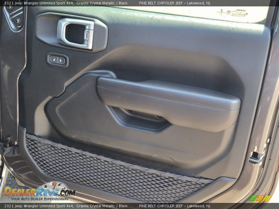 2021 Jeep Wrangler Unlimited Sport 4x4 Granite Crystal Metallic / Black Photo #25