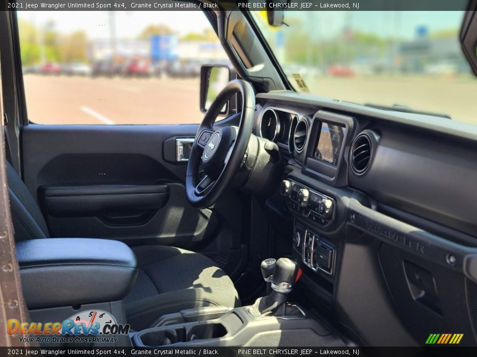 2021 Jeep Wrangler Unlimited Sport 4x4 Granite Crystal Metallic / Black Photo #26