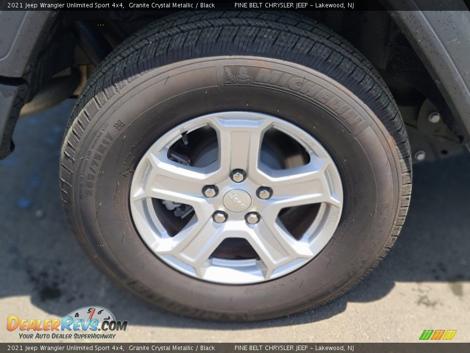 2021 Jeep Wrangler Unlimited Sport 4x4 Granite Crystal Metallic / Black Photo #27