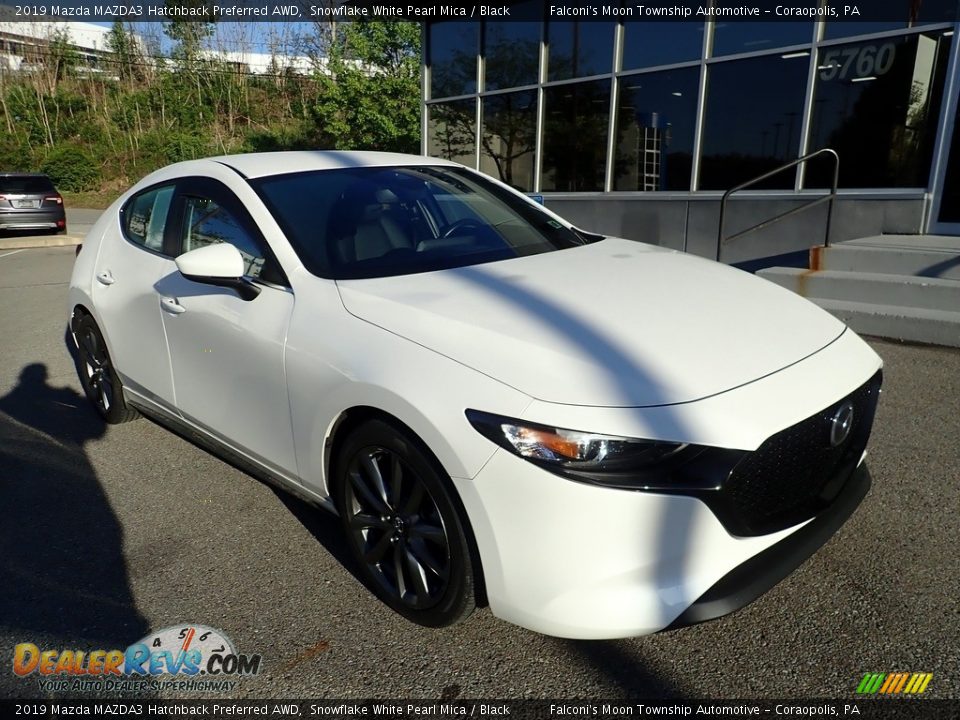 2019 Mazda MAZDA3 Hatchback Preferred AWD Snowflake White Pearl Mica / Black Photo #9