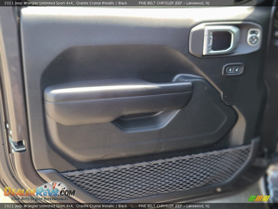 2021 Jeep Wrangler Unlimited Sport 4x4 Granite Crystal Metallic / Black Photo #32