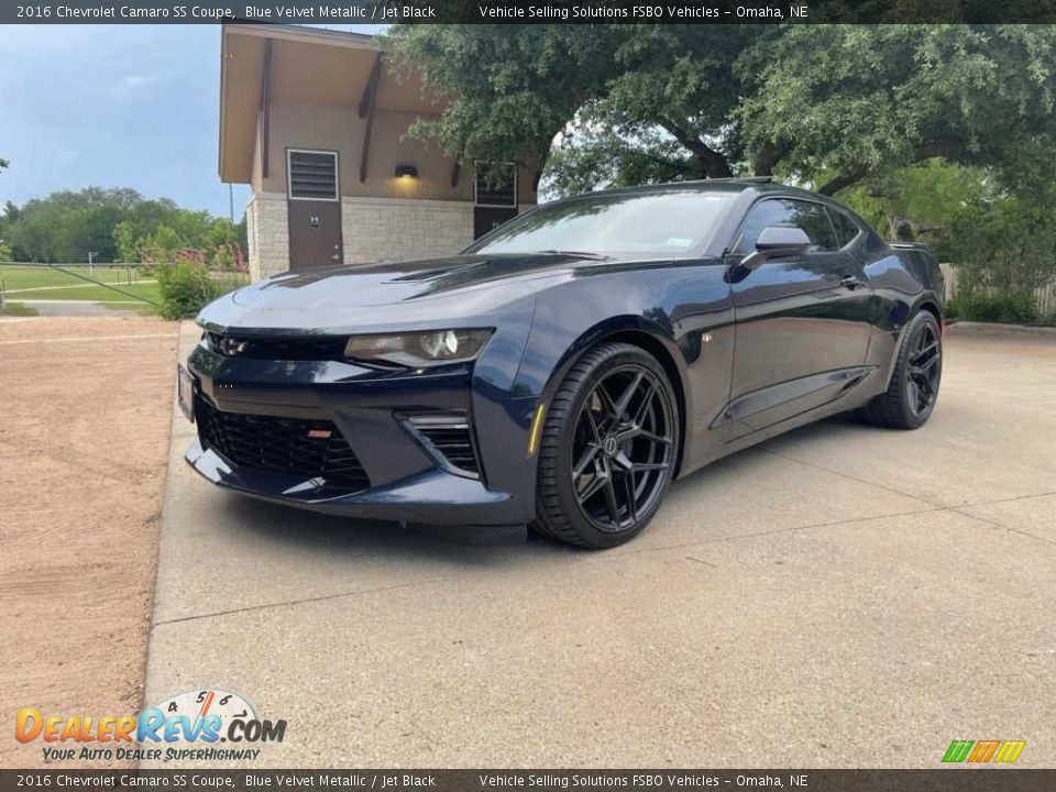 2016 Chevrolet Camaro SS Coupe Blue Velvet Metallic / Jet Black Photo #13