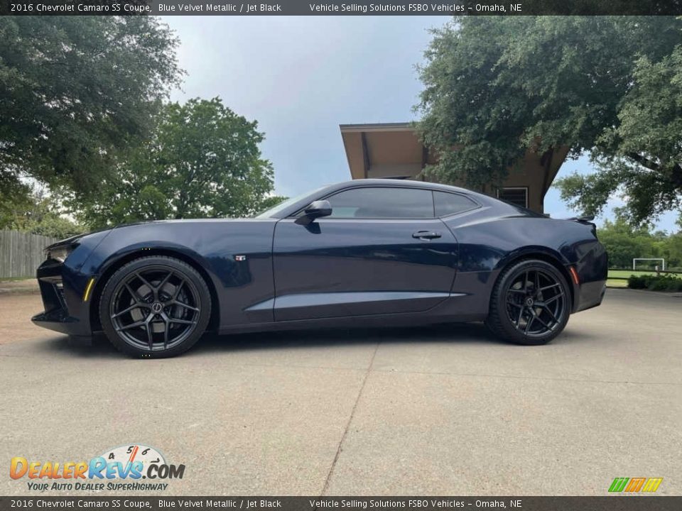 2016 Chevrolet Camaro SS Coupe Blue Velvet Metallic / Jet Black Photo #15