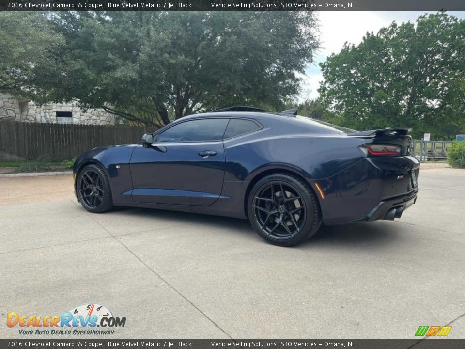 2016 Chevrolet Camaro SS Coupe Blue Velvet Metallic / Jet Black Photo #16