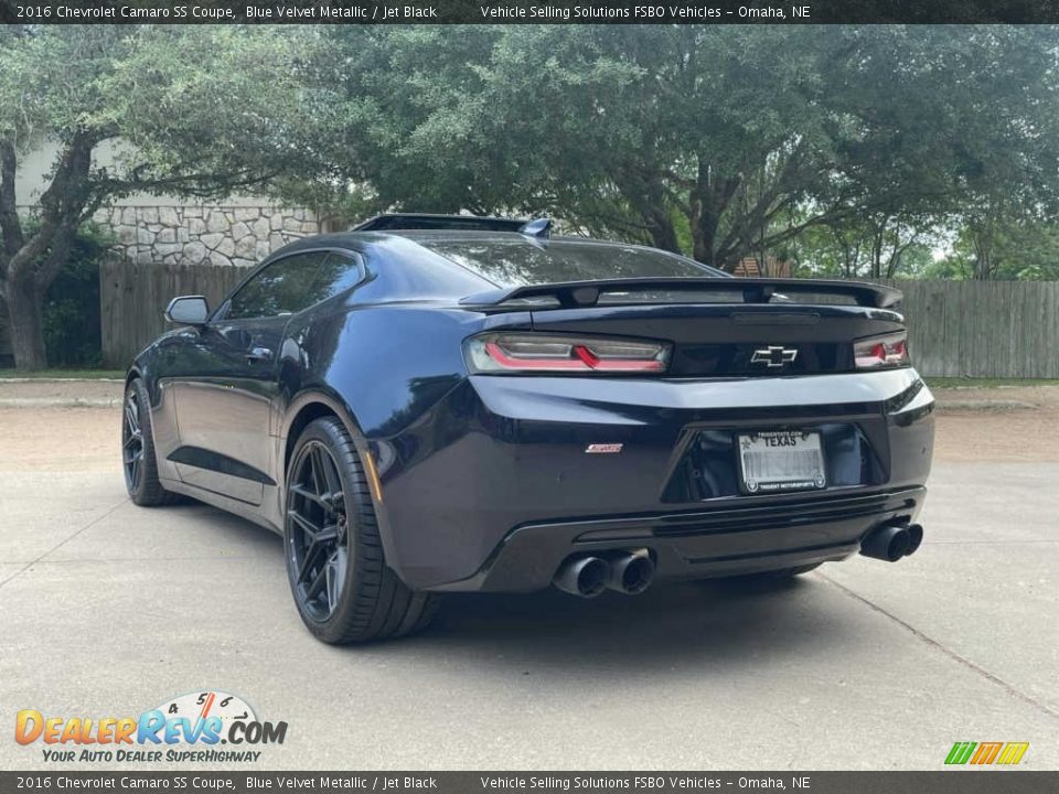 2016 Chevrolet Camaro SS Coupe Blue Velvet Metallic / Jet Black Photo #17