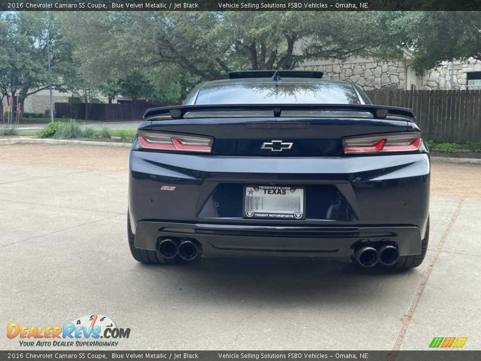 2016 Chevrolet Camaro SS Coupe Blue Velvet Metallic / Jet Black Photo #18