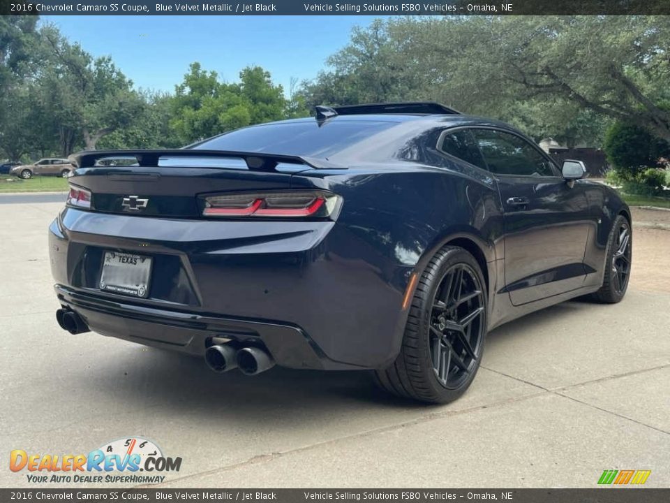 2016 Chevrolet Camaro SS Coupe Blue Velvet Metallic / Jet Black Photo #19