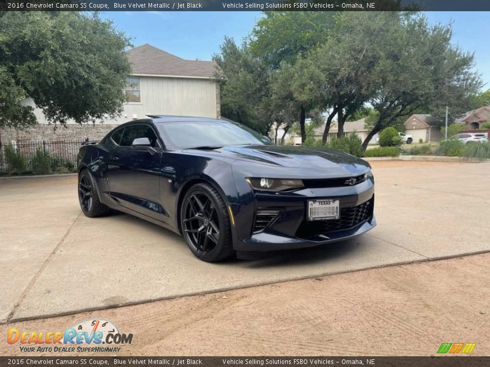 2016 Chevrolet Camaro SS Coupe Blue Velvet Metallic / Jet Black Photo #22