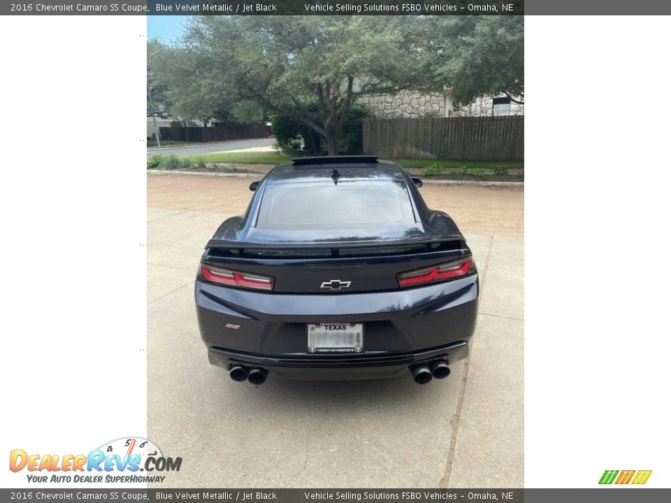 2016 Chevrolet Camaro SS Coupe Blue Velvet Metallic / Jet Black Photo #25