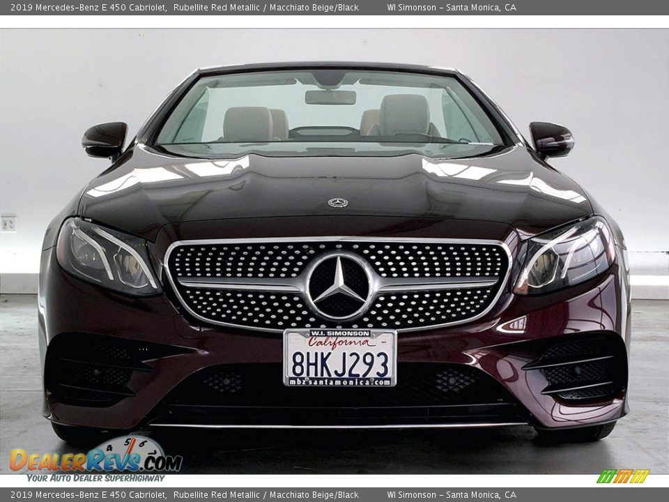 2019 Mercedes-Benz E 450 Cabriolet Rubellite Red Metallic / Macchiato Beige/Black Photo #2