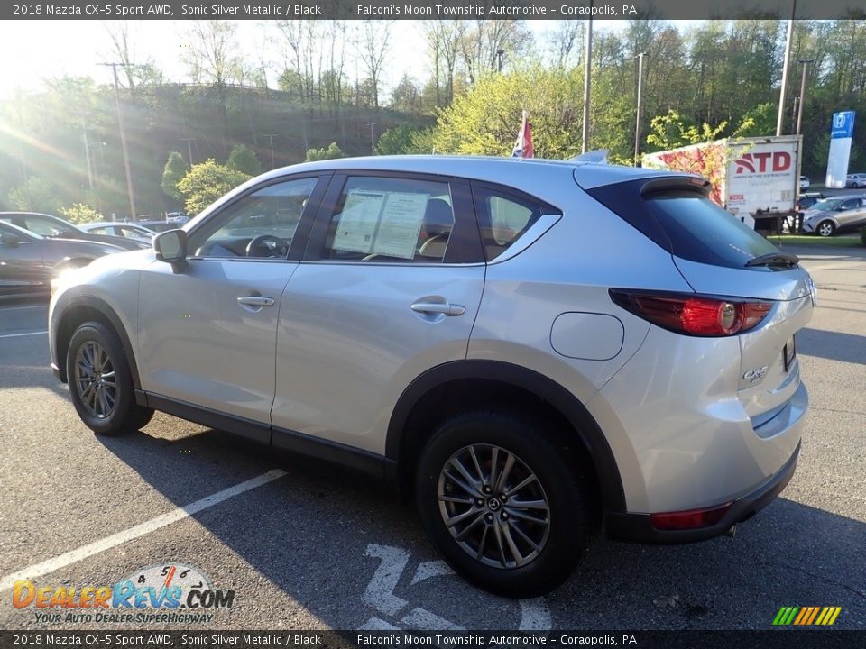 2018 Mazda CX-5 Sport AWD Sonic Silver Metallic / Black Photo #5