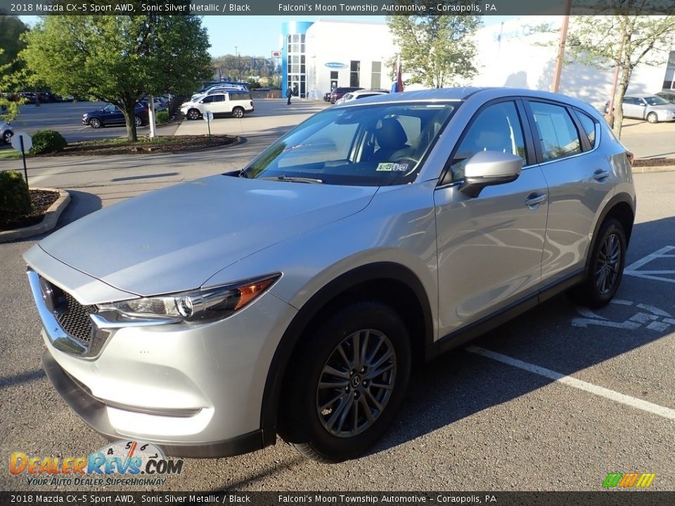 2018 Mazda CX-5 Sport AWD Sonic Silver Metallic / Black Photo #7