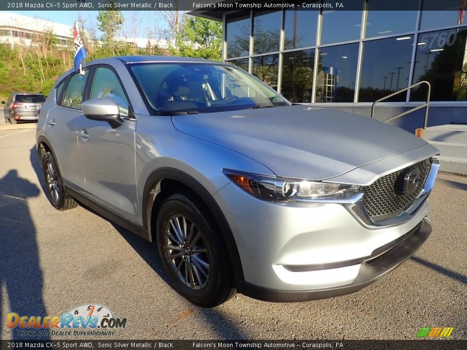 2018 Mazda CX-5 Sport AWD Sonic Silver Metallic / Black Photo #9