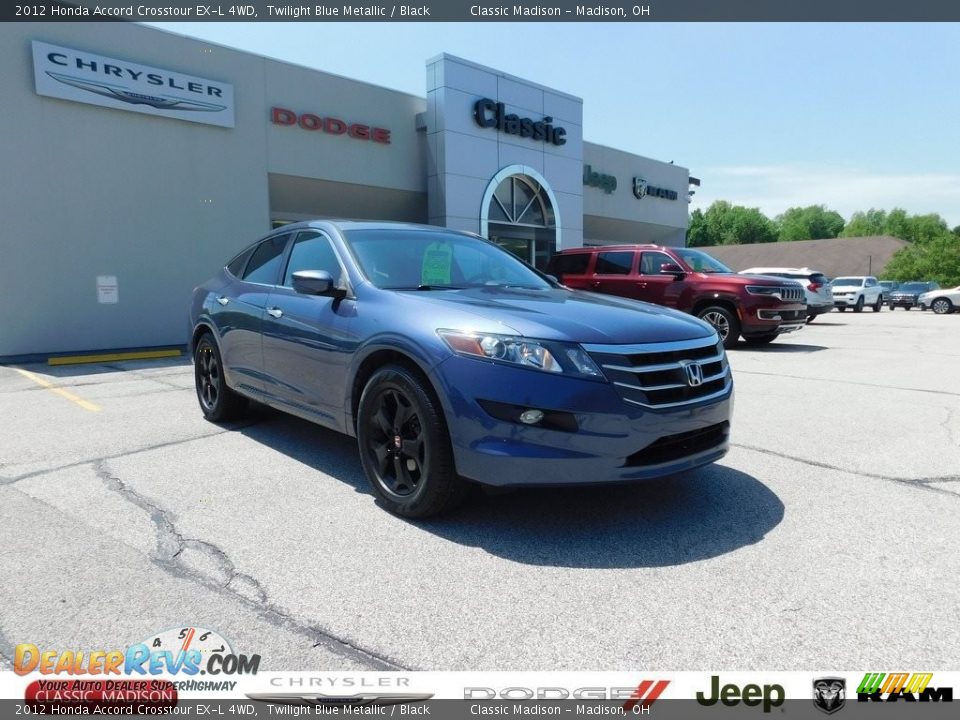2012 Honda Accord Crosstour EX-L 4WD Twilight Blue Metallic / Black Photo #1