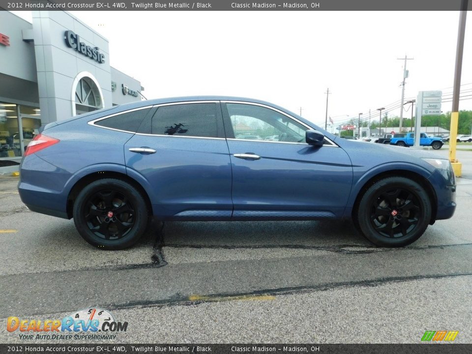 2012 Honda Accord Crosstour EX-L 4WD Twilight Blue Metallic / Black Photo #3