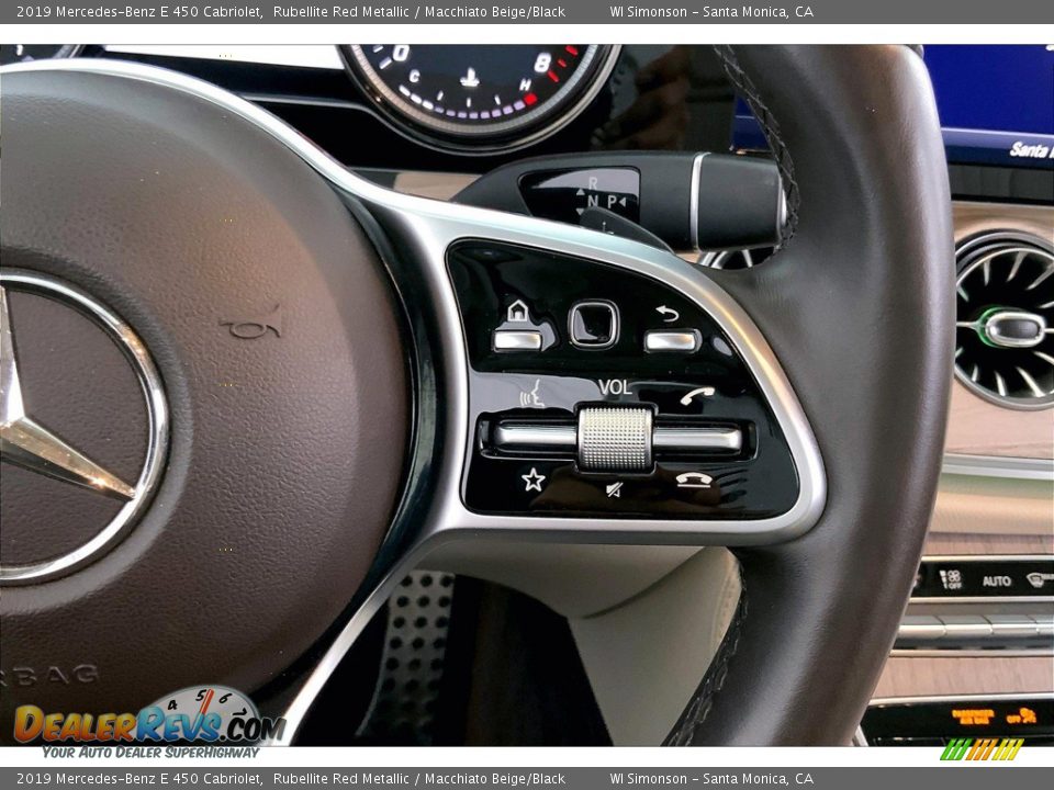 2019 Mercedes-Benz E 450 Cabriolet Steering Wheel Photo #22