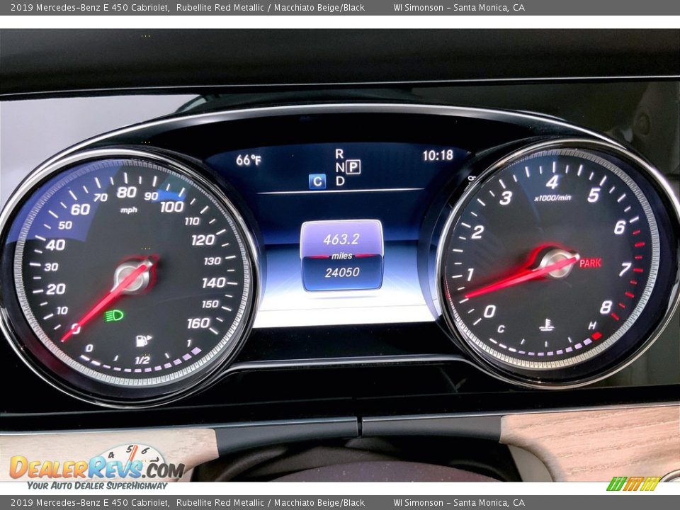 2019 Mercedes-Benz E 450 Cabriolet Gauges Photo #23