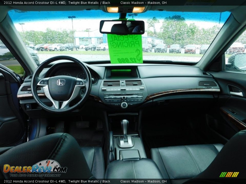 2012 Honda Accord Crosstour EX-L 4WD Twilight Blue Metallic / Black Photo #10
