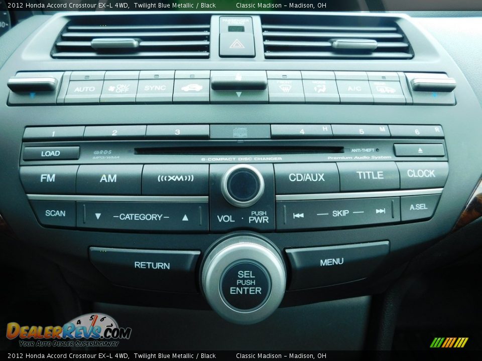 2012 Honda Accord Crosstour EX-L 4WD Twilight Blue Metallic / Black Photo #13