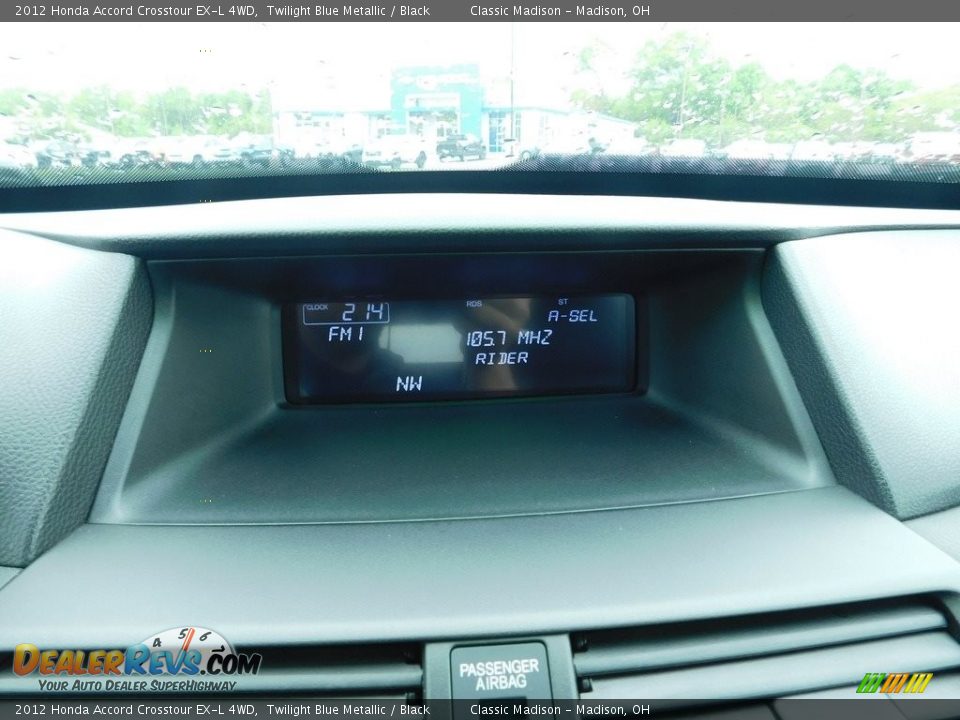2012 Honda Accord Crosstour EX-L 4WD Twilight Blue Metallic / Black Photo #14