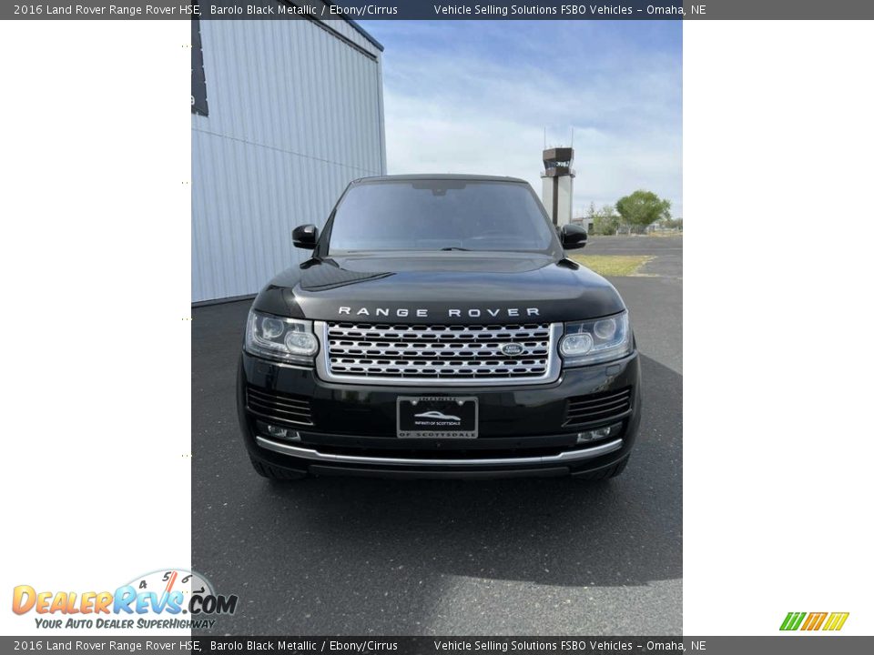 2016 Land Rover Range Rover HSE Barolo Black Metallic / Ebony/Cirrus Photo #2