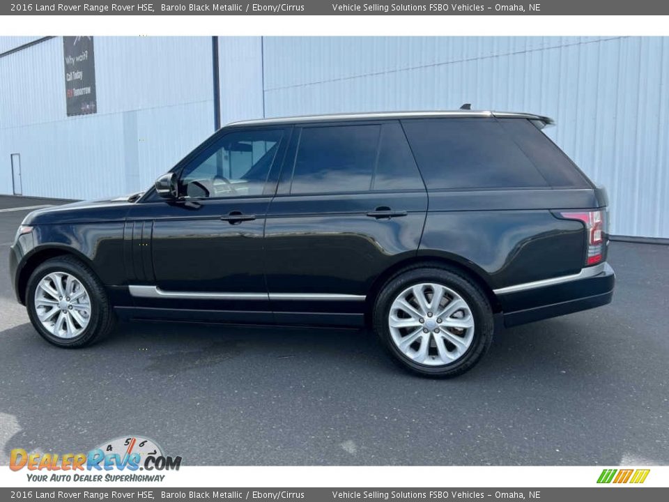 2016 Land Rover Range Rover HSE Barolo Black Metallic / Ebony/Cirrus Photo #3