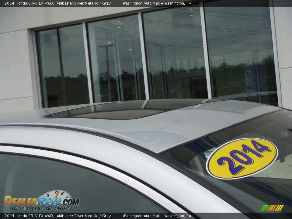 2014 Honda CR-V EX AWD Alabaster Silver Metallic / Gray Photo #3