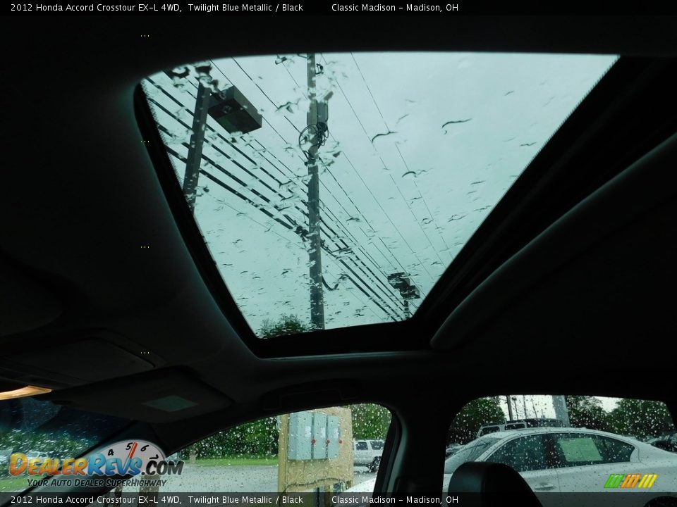 2012 Honda Accord Crosstour EX-L 4WD Twilight Blue Metallic / Black Photo #16