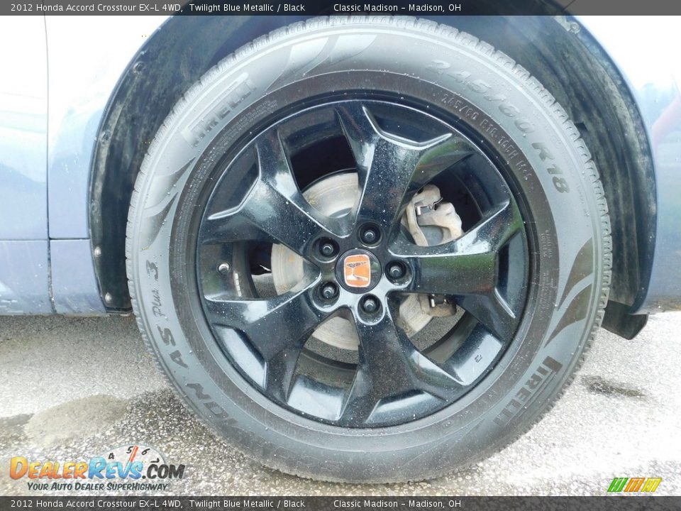 2012 Honda Accord Crosstour EX-L 4WD Twilight Blue Metallic / Black Photo #17