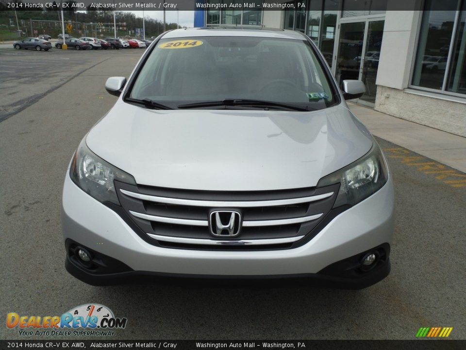 2014 Honda CR-V EX AWD Alabaster Silver Metallic / Gray Photo #5
