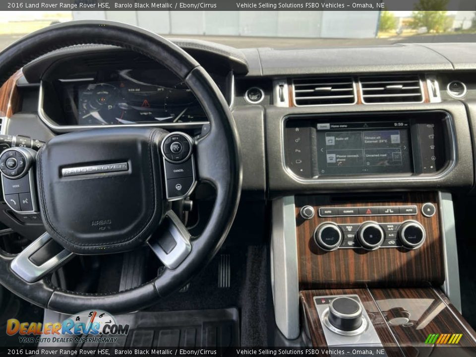 2016 Land Rover Range Rover HSE Barolo Black Metallic / Ebony/Cirrus Photo #6