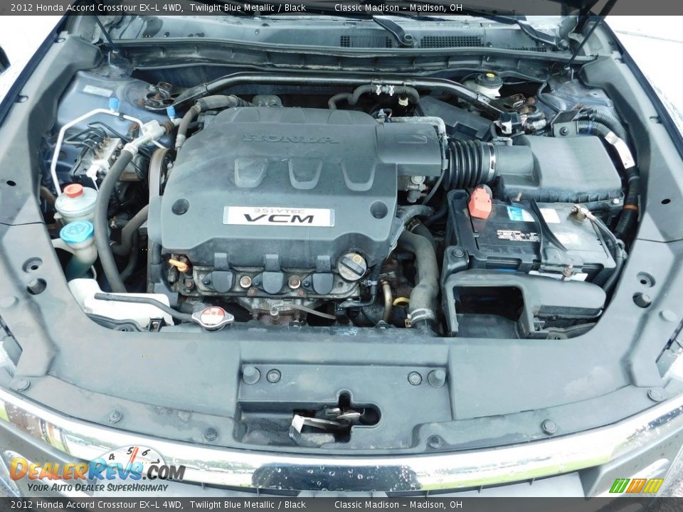 2012 Honda Accord Crosstour EX-L 4WD Twilight Blue Metallic / Black Photo #18