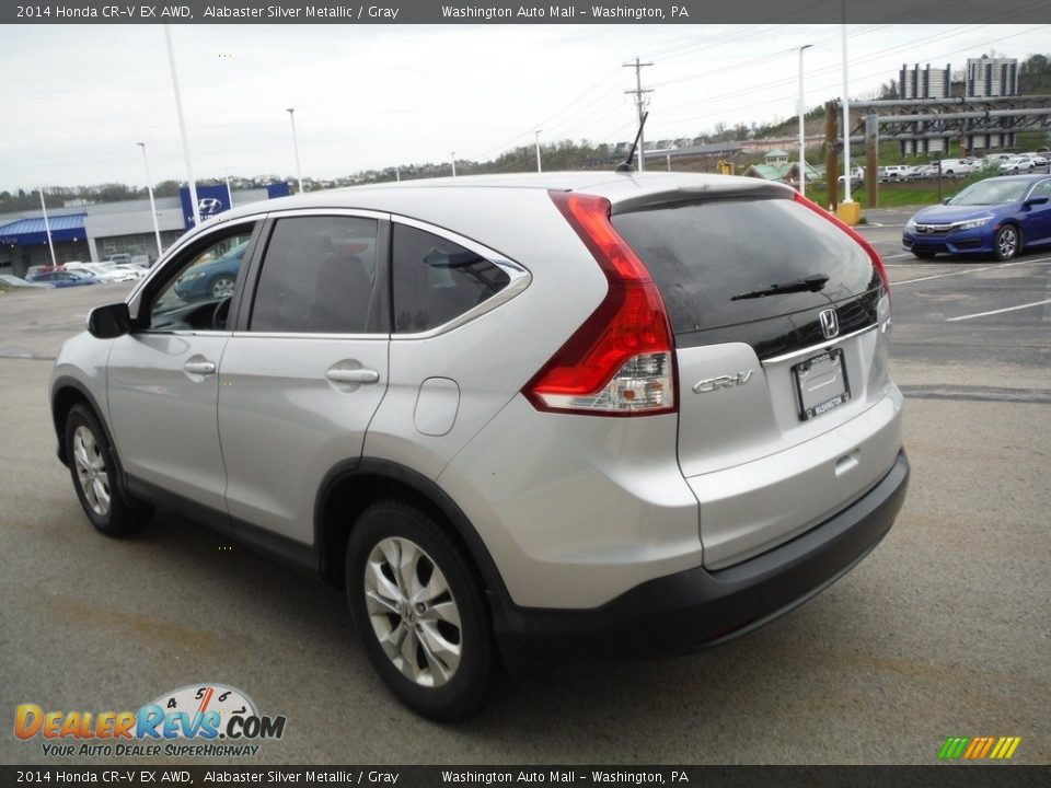 2014 Honda CR-V EX AWD Alabaster Silver Metallic / Gray Photo #8