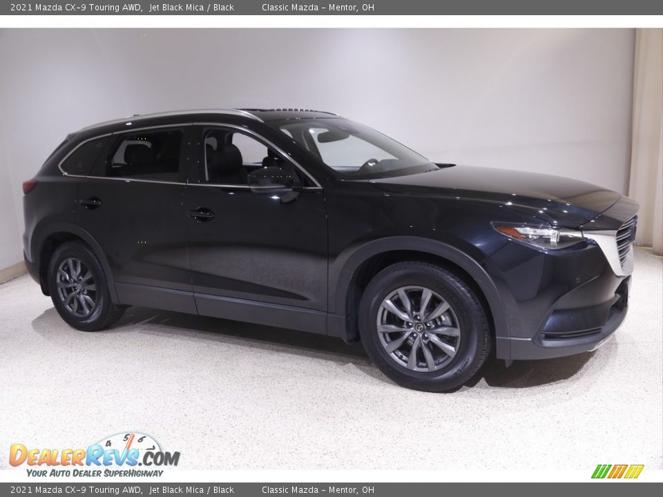 2021 Mazda CX-9 Touring AWD Jet Black Mica / Black Photo #1