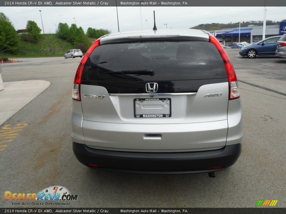 2014 Honda CR-V EX AWD Alabaster Silver Metallic / Gray Photo #9