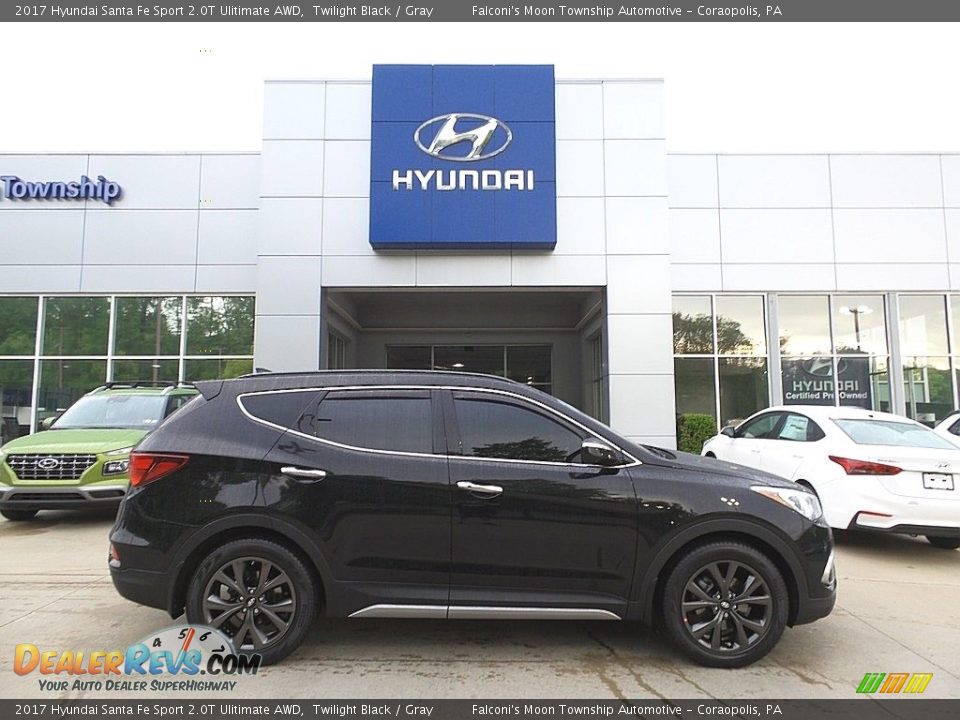 2017 Hyundai Santa Fe Sport 2.0T Ulitimate AWD Twilight Black / Gray Photo #1