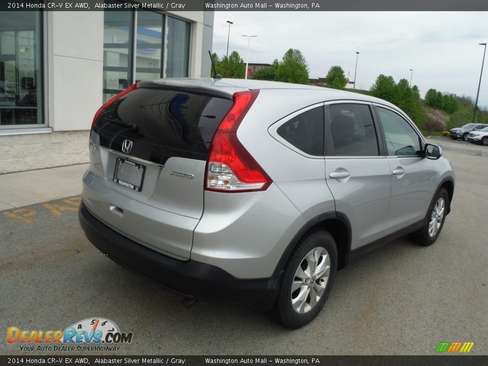 2014 Honda CR-V EX AWD Alabaster Silver Metallic / Gray Photo #10