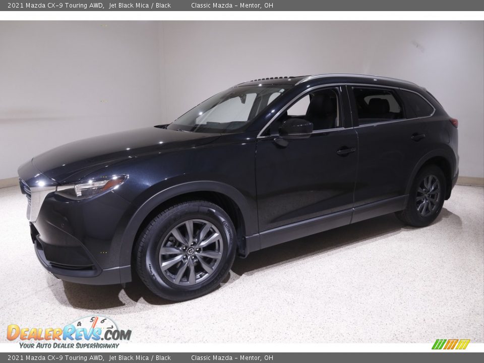 2021 Mazda CX-9 Touring AWD Jet Black Mica / Black Photo #3