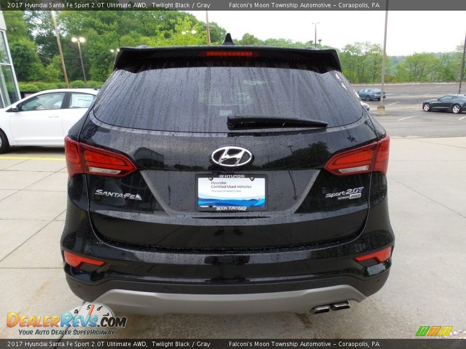 2017 Hyundai Santa Fe Sport 2.0T Ulitimate AWD Twilight Black / Gray Photo #3