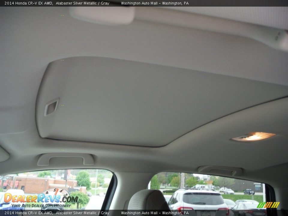 2014 Honda CR-V EX AWD Alabaster Silver Metallic / Gray Photo #12