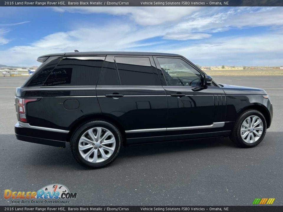 2016 Land Rover Range Rover HSE Barolo Black Metallic / Ebony/Cirrus Photo #12