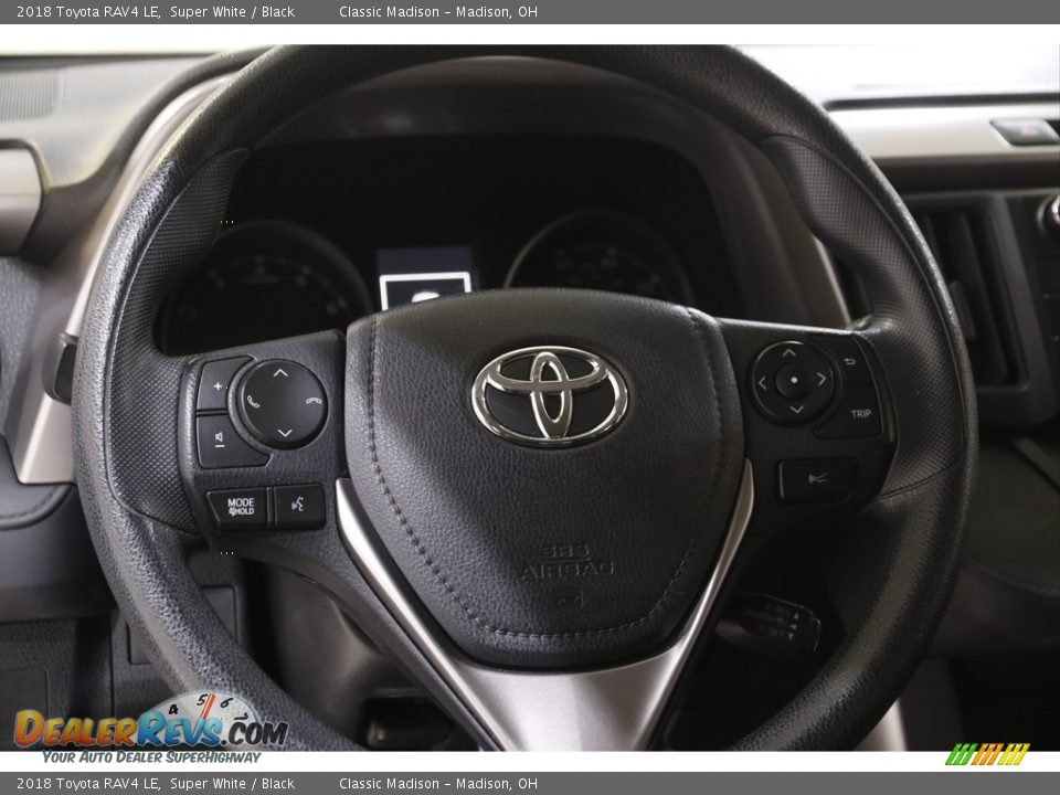 2018 Toyota RAV4 LE Super White / Black Photo #7