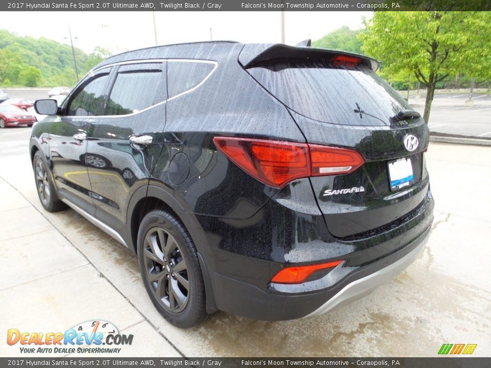 2017 Hyundai Santa Fe Sport 2.0T Ulitimate AWD Twilight Black / Gray Photo #4