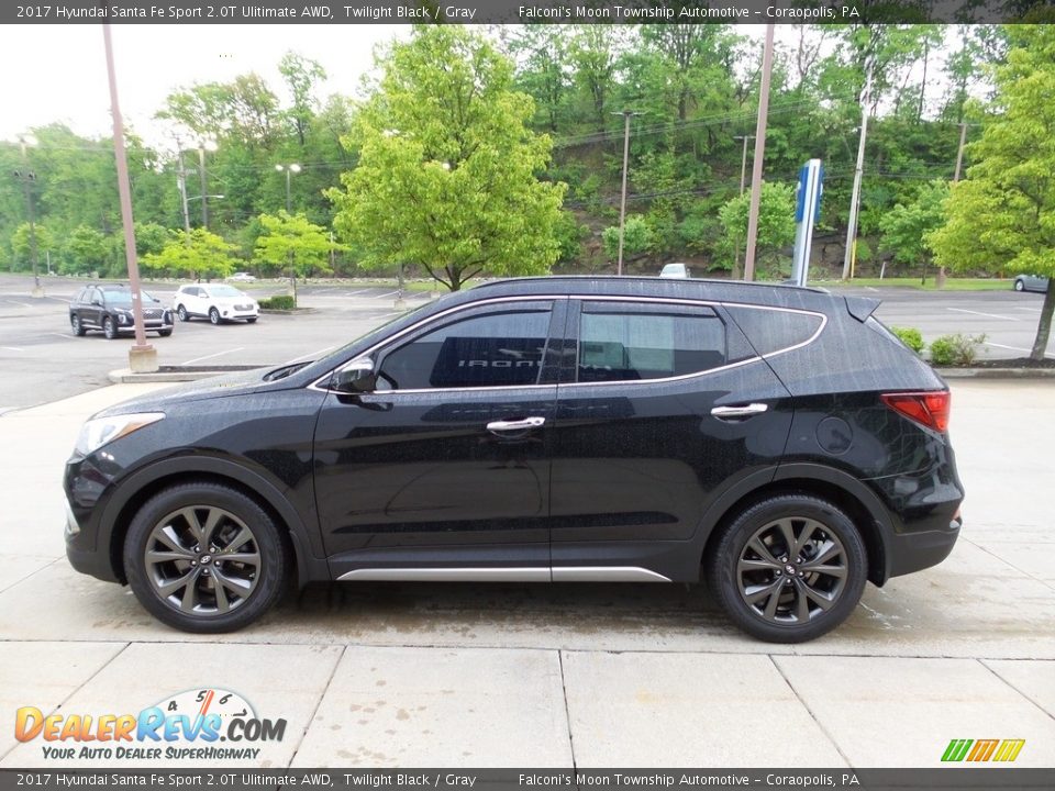 2017 Hyundai Santa Fe Sport 2.0T Ulitimate AWD Twilight Black / Gray Photo #5