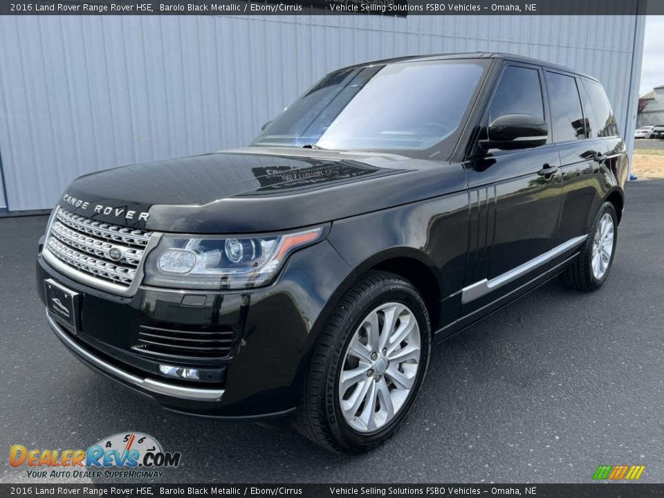 2016 Land Rover Range Rover HSE Barolo Black Metallic / Ebony/Cirrus Photo #14